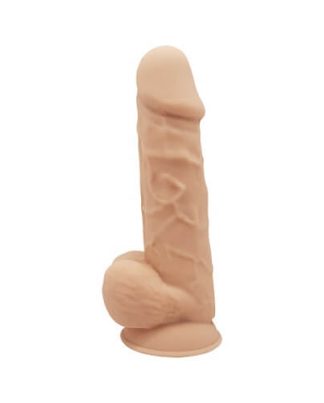 8.5 inch Realistic Silicone Dual Density Girthy Dildo with Suction Cup with Balls